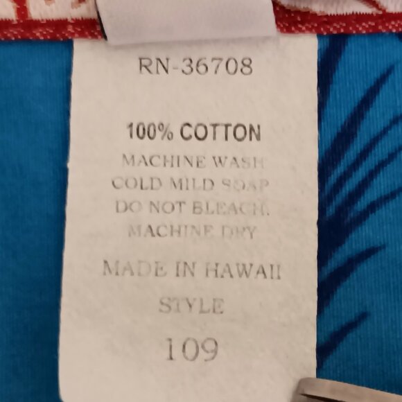 RJC Men's Blue Martinis Cocktails Tropical Short Sleeve Shirt Size XL - Picture 12 of 13